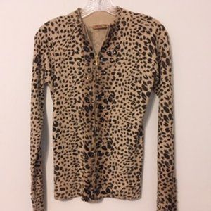 Pretty, Sparkly Leopard Print Sweater